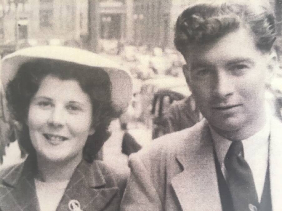 Norma Woodland with husband Alf.