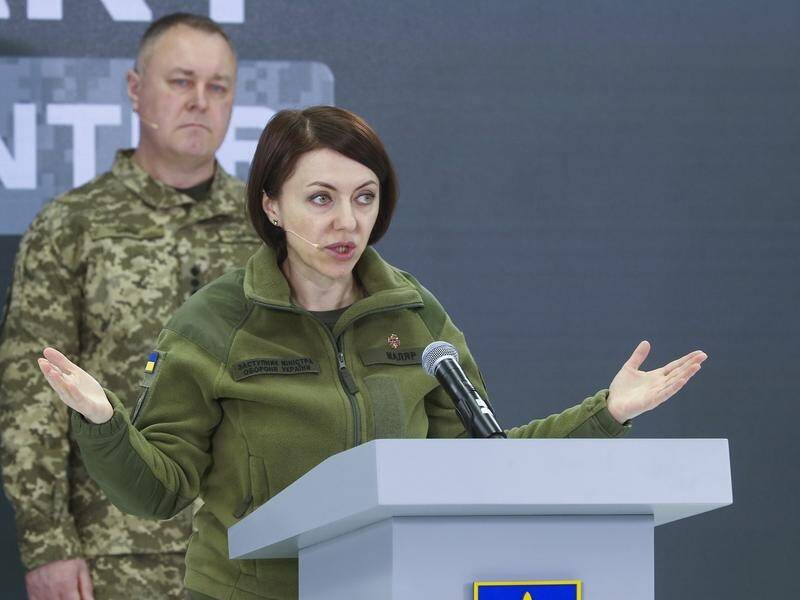 Deputy Defence Minister Hanna Maliar says Rivnopil has been retaken by Ukrainian forces. (EPA PHOTO)
